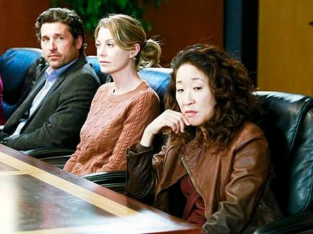 Patrick Dempsey, Ellen Pompeo and Sandra Oh, Grey&apos;s Anatomy.jpg