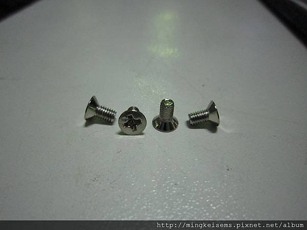 埋頭(沙拉頭)螺絲 M3X6 COUNTERSUNK SCREWS