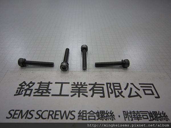 SEMS SCREWS 組合螺絲 合金內六角螺絲套附彈簧華司(墊圈)組合M3X20  ALLOY STEEL HEX SOCKET CAP SCREWS &amp; SPRING WASHER ASSEMBLED