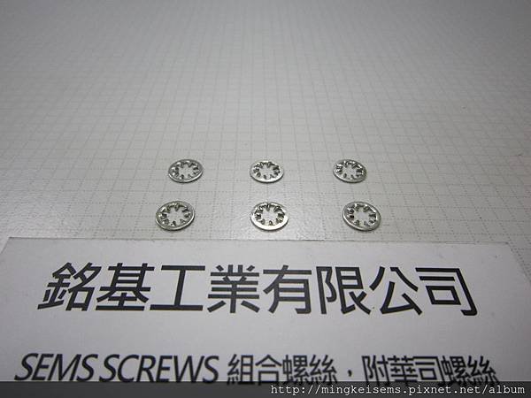 SEMS Washer DIN 6797 J 螺絲附華司用的內齒華司 DIN 6797 J Internal Toothed Lock Washer 