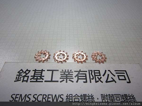 電銅內外齒華司 INTERNAL EXTERNAL TOOTHED LOCK WASHERS