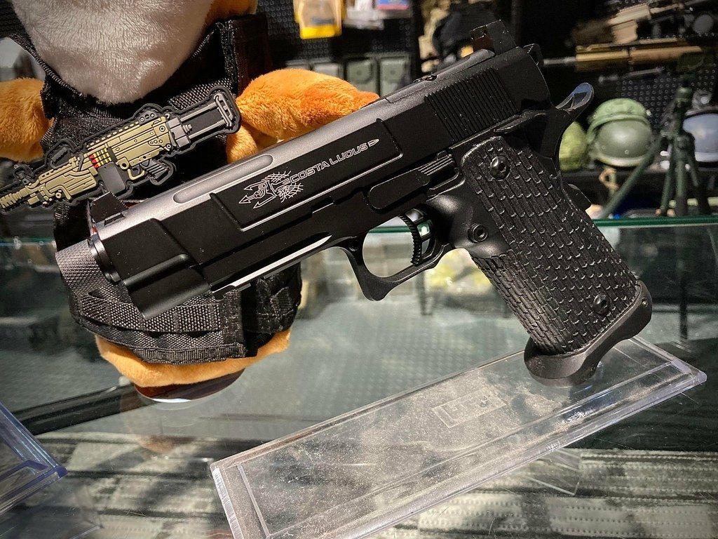 ARMY R504 Costa 風格 VIP GBB手槍 附RMR鏡橋 轉接板 1911 台北槍店 生存遊戲專賣 義勇兵.jpg