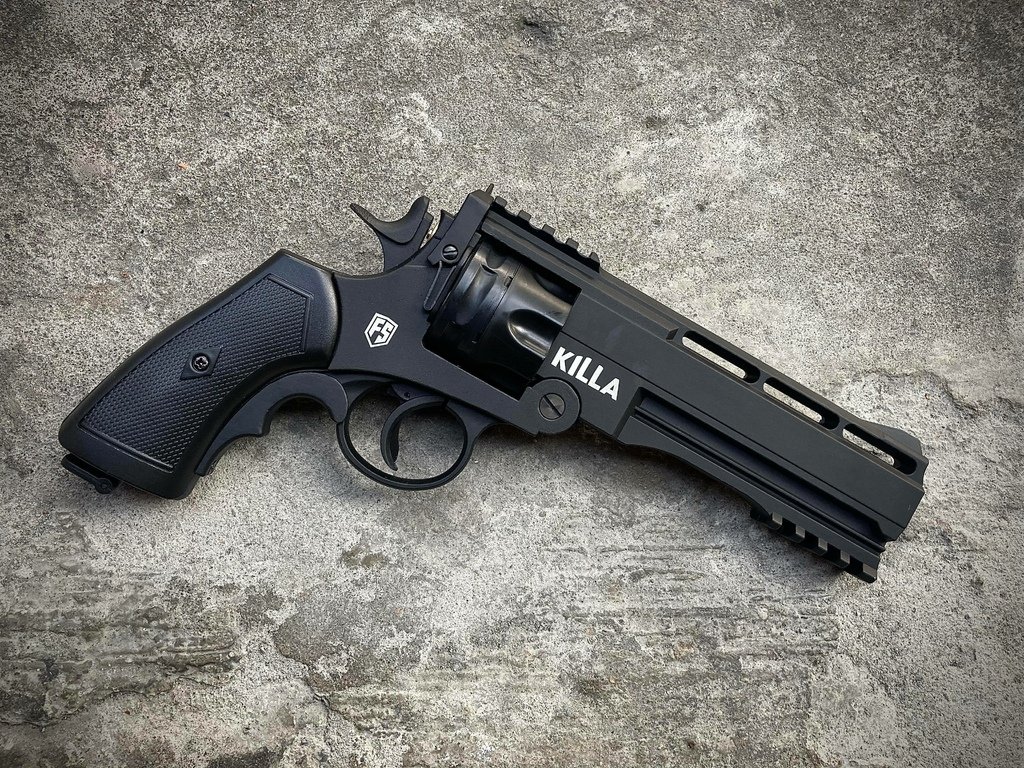 First Strike Roscoe Revolver 12.7mm 鎮暴槍 CO2 左輪手槍 台北槍店 生存遊戲專賣店 義勇兵.jpg