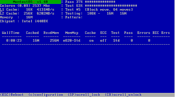 memory test 86 or memory test 86+