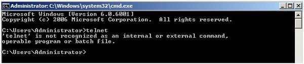 windows server 2008 telnet