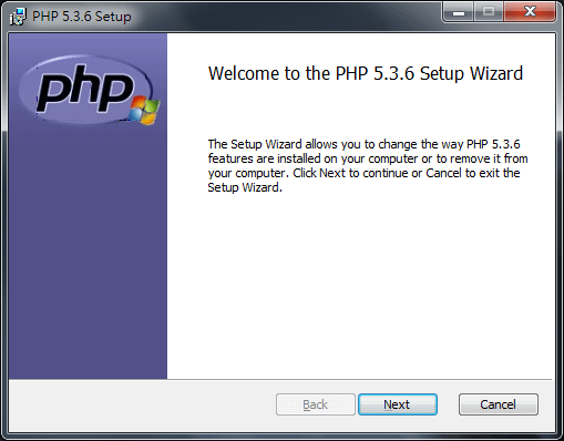 windows 7 install php