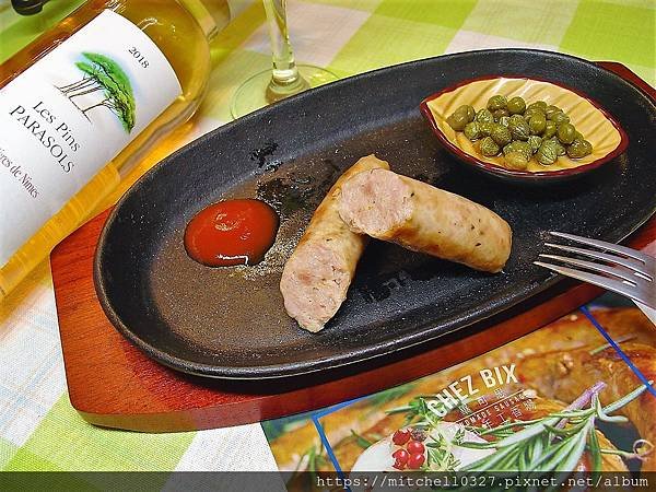 西方經典小吃【CHEZ BIX法式手工香腸】完美比例的香腸，