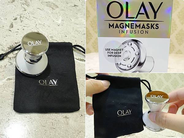 OLAY 光塑淡斑精華 + 微磁導入透白面膜 + 微磁導入儀