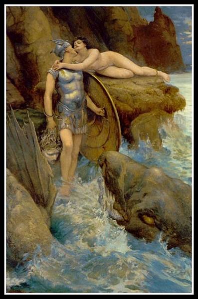 “Perseus and Andromeda” by Charles Napier Kennedy. 1890.