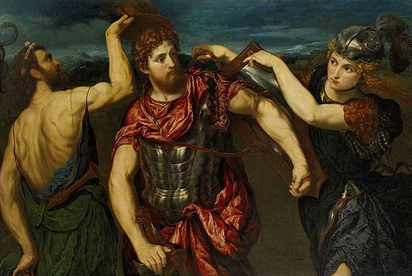 Perseus_Armed_by_Mercury_and_Minerva_by_Paris_Bordone_-_1555