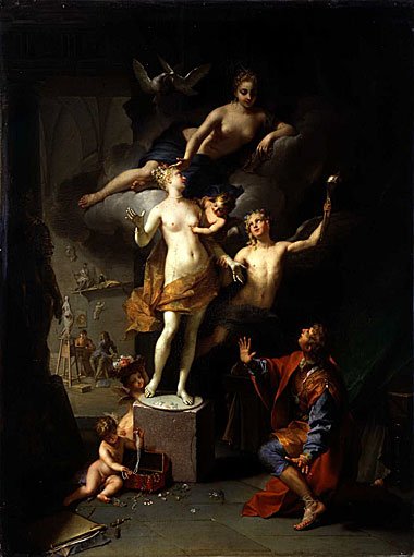 Pygmalion amoureux de sa statue, Jean Raous, 1717.jpg