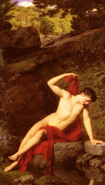 Narcissus by Adolf Joseph Grass (1867)