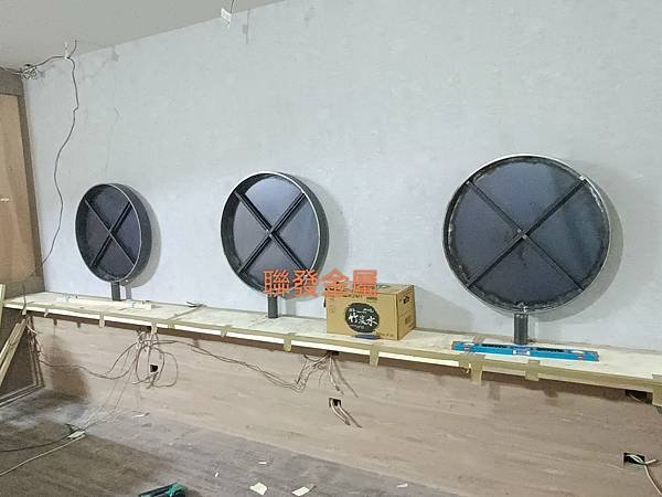 中山店髮廊金屬鏡櫃@聯發金屬
