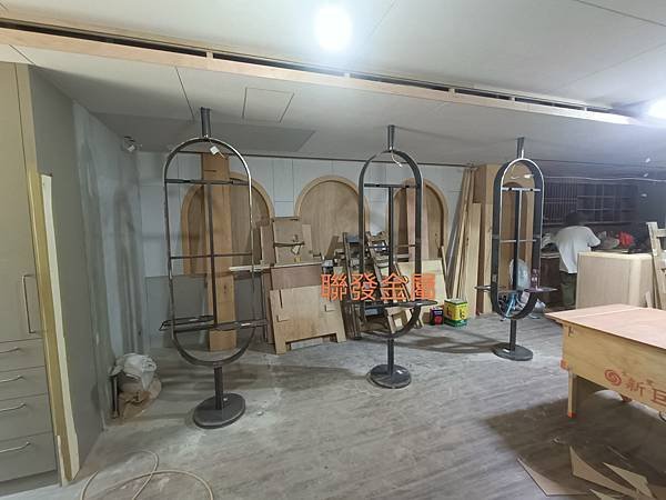 中山店髮廊金屬鏡櫃@聯發金屬