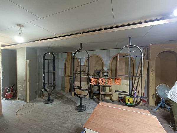 中山店髮廊金屬鏡櫃@聯發金屬