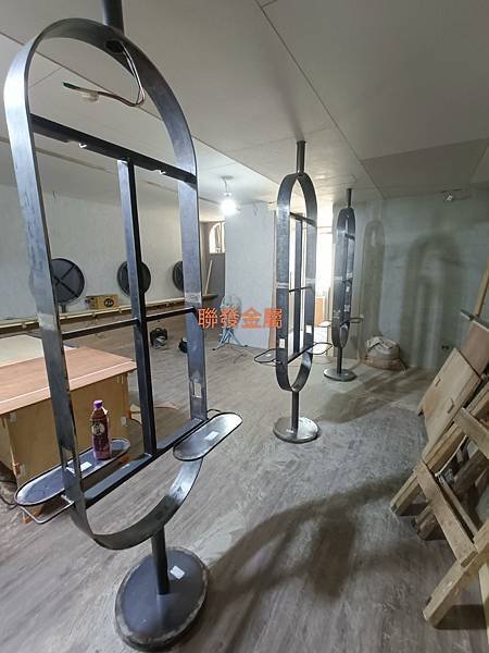 中山店髮廊金屬鏡櫃@聯發金屬