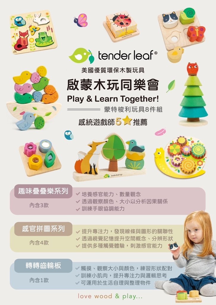 幼兒玩具推薦 | Tender Leaf 美國優質環保木製玩