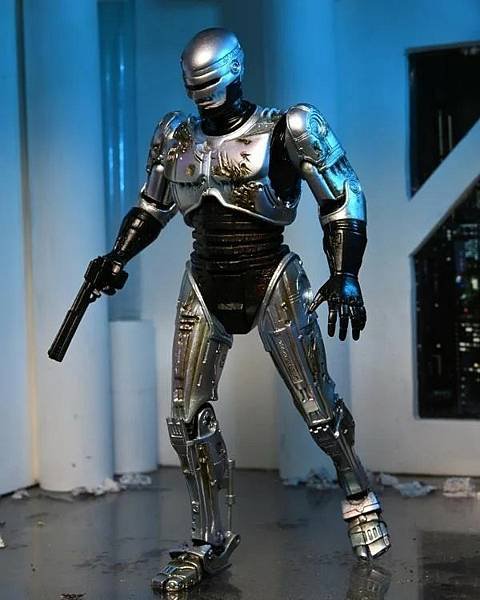 NECA Ultimate 機器戰警 戰損版 &amp; 維修工作椅