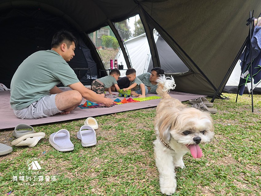 「Map46.南投中寮」舞蝶到了，超讚的親子露營區，沙坑溜滑