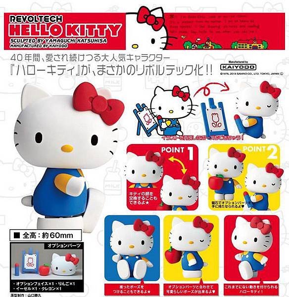 海洋堂 山口式 Revoltech Hello Kitty 凱蒂貓