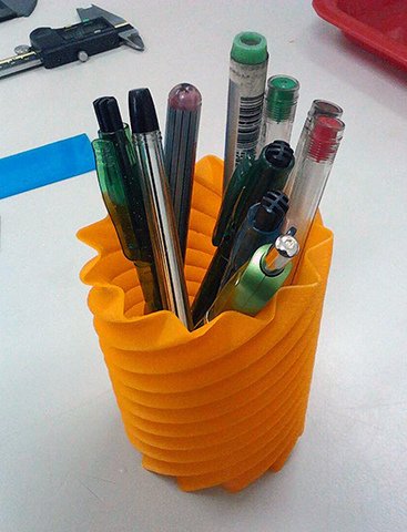 3D列印藝品櫥窗-CST-3D Printer 螺旋筆桶