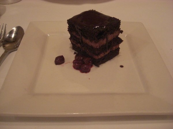 CHOCOLATE CHERRY LAYER CAKE