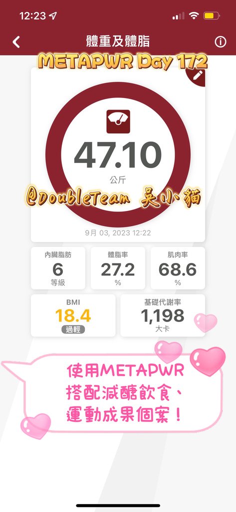 小貓芳療師的 MetaPWR第172天使用記錄