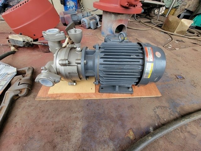 全新品 水封真空幫浦,型號32LVSD6-22AU2,馬力3HP,日本進二國NIKUNI PUMP