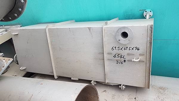 四角桶,立式白鐵桶,容量454L,材質316