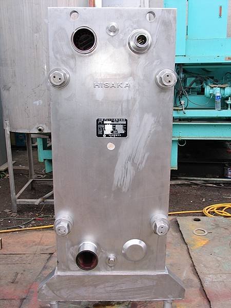 不鏽鋼316 熱交換器,傳熱面積46.9米平方,日本HISAKA 