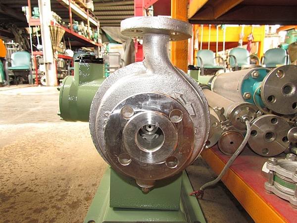 無軸封防爆幫浦,每分鐘100L 揚程25米,馬力3.3HP,口徑1.5吋 X 1吋,型式F41-216F2AM-0204S1-AV,電壓220V,日本進帝國TEIKOKU PUMP