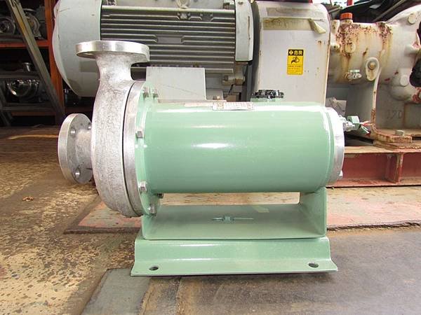 無軸封防爆幫浦,每分鐘400L,揚程15米,馬力8.26HP,口徑2吋 x 1.5吋,型式YH312V-40-50-A-M2R,日本進帝國TEIKOKU PUMP