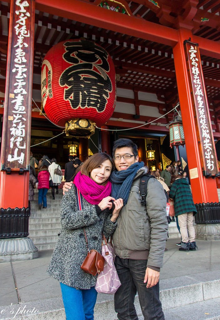 『日本自由行』東京 聖誕節 五天四夜 淺草寺 雷門 仲見世通 大黑家