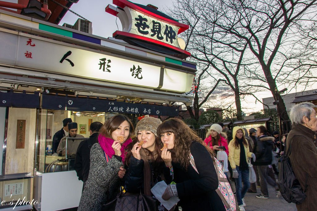 『日本自由行』東京 聖誕節 五天四夜 淺草寺 雷門 仲見世通 大黑家