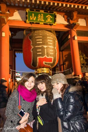 『日本自由行』東京 聖誕節 五天四夜 淺草寺 雷門 仲見世通 大黑家