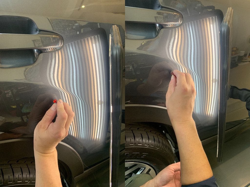 【汽車板金凹痕修復】吉米汽車凹痕修復中心(桃園青埔店)，車體鈑金凹痕處理／PDR微鈑金，價格效率堪稱完美！