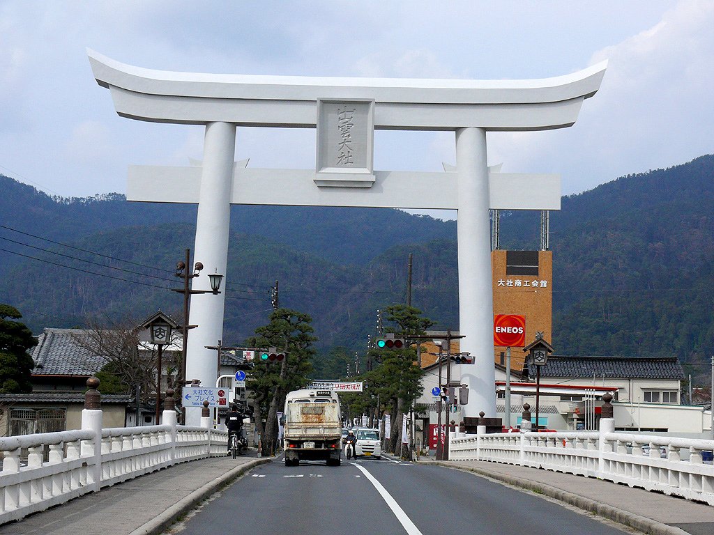 島根縣出雲大社石造大鳥居23公尺