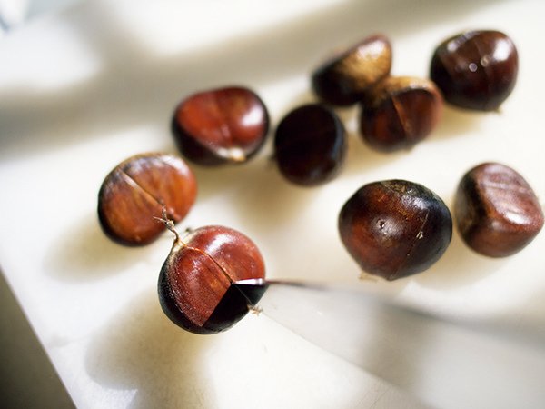 japanese style chestnut rice-step1