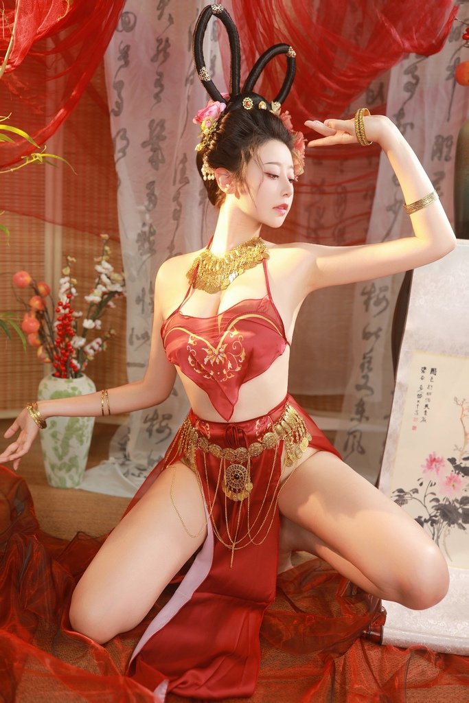 奈汐酱nice 自撮り(niceoppi) - Red Tent Dance (1).jpg