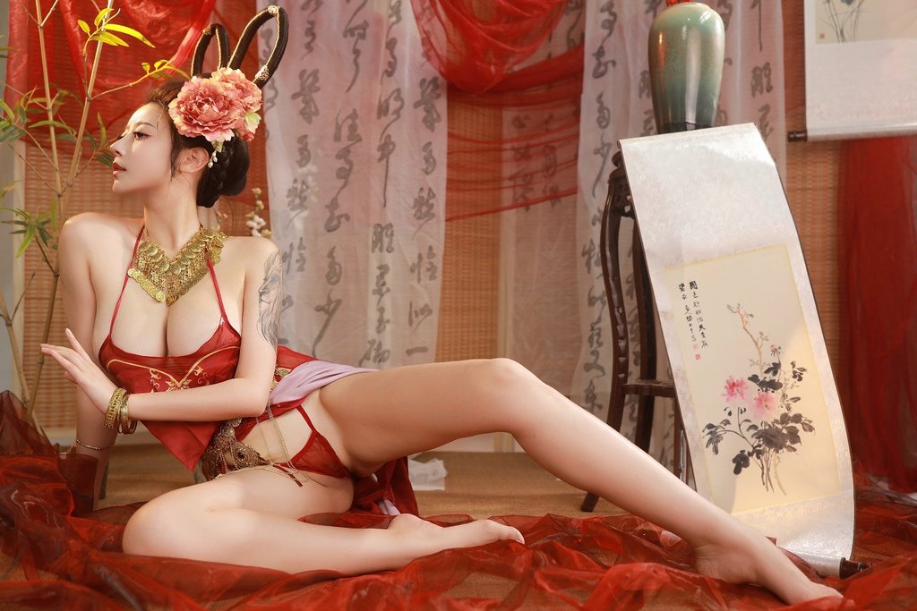 奈汐酱nice 自撮り(niceoppi) - Red Tent Dance (12).jpg