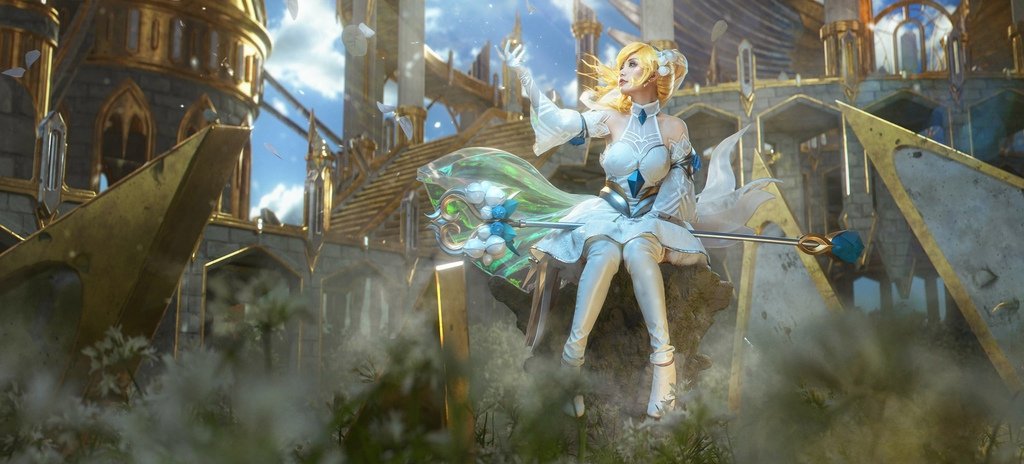 Nekokoyoshi (爆机少女喵小吉) cosplay Lux - League of Legends (42).jpg