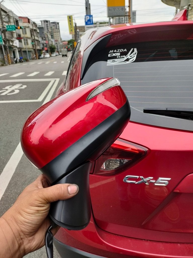 馬自達 CX5 (2014年-2017年）電動後視鏡無法收折修復。