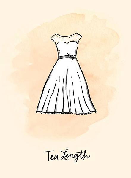禮服-中長裙禮服（Tea Length）