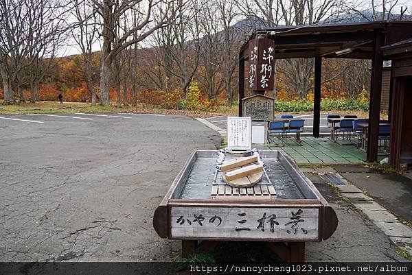 20191105.2 2008年來的時候也是在這站休息喝三杯茶，喝一杯多活三年，喝兩杯多活六年，喝三杯長命百歲。我只想暖身也不想長命百歲，只喝了一杯.JPG