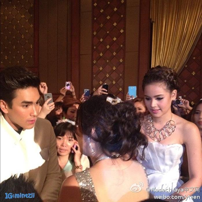 恭喜今晚TVPool Star Party上Nadech獲得年度魅力先生獎，Yaya獲得年度魅力女士獎