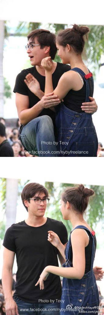 20120714 Nadech Yaya樂事3種國際口味薯片新品宣傳活動開場前排練