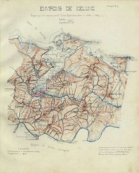 1885年法軍拍攝基隆照片之山頭與興趣點辨識