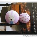 2010厚棉法國兔小白臉包扣髮束