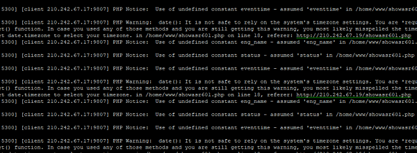 PHP毛病Notice  Use of undefined 