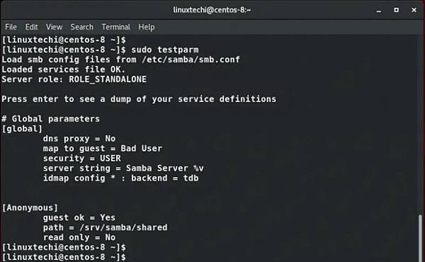 CentOS 8 安裝 samba server 及防火牆設